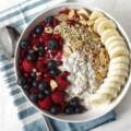 Porridge onctueux aux fruits rouges & amandes (pour 2 personnes)